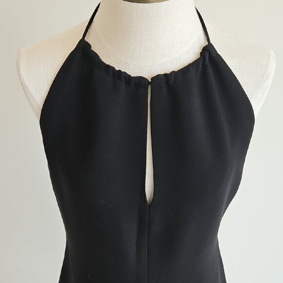 Club Monaco Black Sleeveless Halter Sheath Dress - Picture 2 of 4